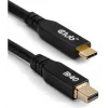CLUB3D CAC-1561 Καλώδιο DisplayPort 2 m Mini DisplayPort USB Type-C Μαύρο