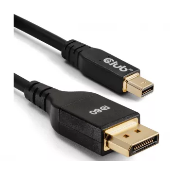 CLUB3D Mini DisplayPort™ σε DisplayPort™ Αμφίδρομο Πιστοποιημένο VESA DP80 Καλώδιο M/M 1m/3.28ft