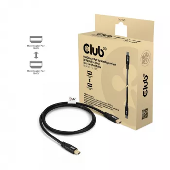 CLUB3D MiniDisplayPort™ σε MiniDisplayPort αμφίδρομο πιστοποιημένο VESA DP80 καλώδιο M/M 1m/3,28ft