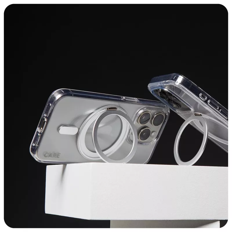 PanzerGlass CARE™ by ® Θήκη Διάφανη με Silver Kickstand & MagSafe iPhone 16 Pro Max
