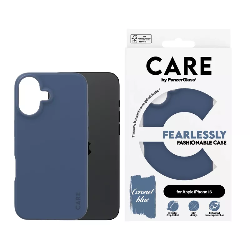 Θήκη PanzerGlass CARE by μοντέρνα θήκη Blue iPhone 16