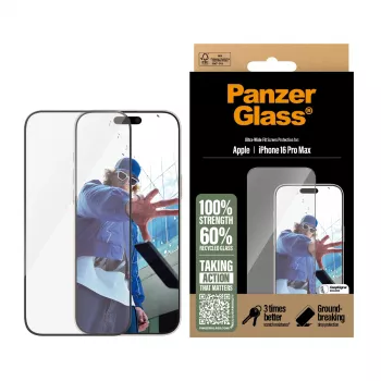 PanzerGlass® Μεμβράνη Προστασίας Οθόνης iPhone 16 Pro Max | Ultra-Wide Fit