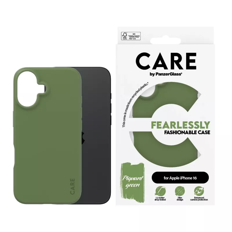 PanzerGlass CARE™ by ® θήκη πράσινη iPhone 16