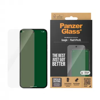 PanzerGlass® μεμβράνη προστασίας οθόνης Google Pixel 9 Pro XL | Ultra-Wide Fit
