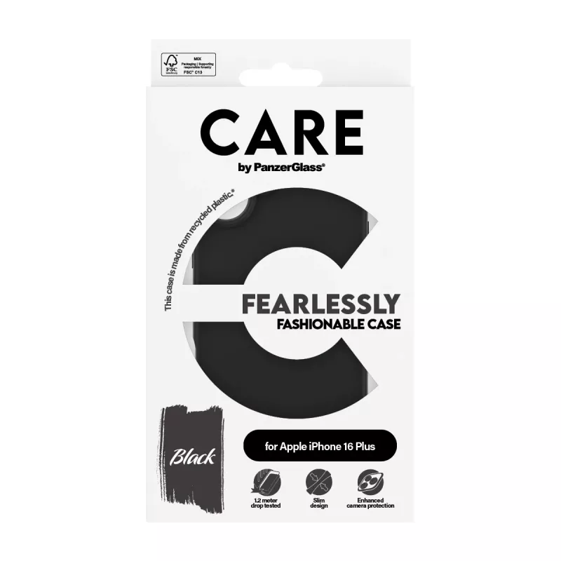 PanzerGlass CARE™ by ® θήκη μαύρη iPhone 16 Plus