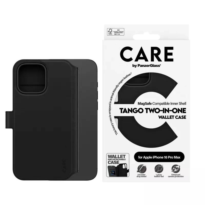 PanzerGlass CARE™ by ® Tango 2-in-1 θήκη πορτοφόλι με MagSafe iPhone 16 Pro Max