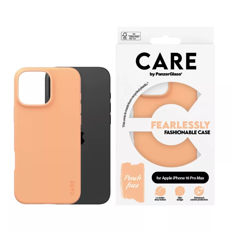 Θήκη PanzerGlass CARE by μοντέρνα θήκη Peachy iPhone 16 Pro Max διαφανής