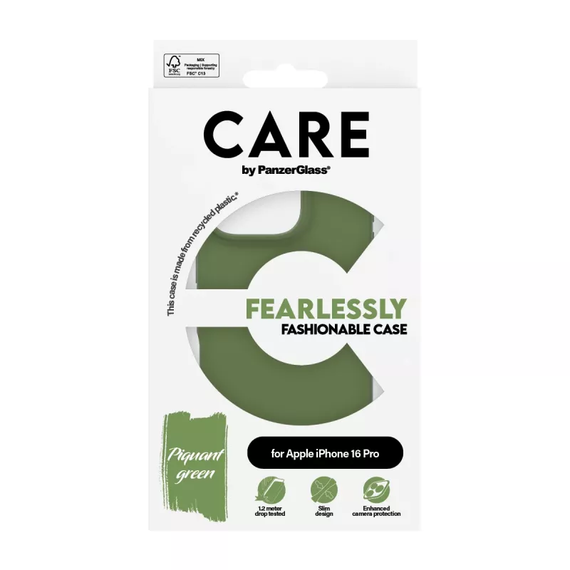 Θήκη PanzerGlass CARE by ® μοντέρνα θήκη πράσινη iPhone 16 Pro