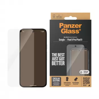 PanzerGlass μεμβράνη προστασίας οθόνης Google Pixel 9 | 9 Pro Ultra-Wide Fit ανθεκτική στις γρατσουνιές ανθεκτική στους κραδασμούς