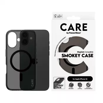 PanzerGlass CARE™ by ® θήκη Urban Combat Smokey με μαύρο MagSafe iPhone 16