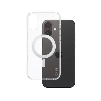 PanzerGlass CARE™ by ® διαφανής θήκη με ασημί Kickstand & MagSafe iPhone 16 Plus