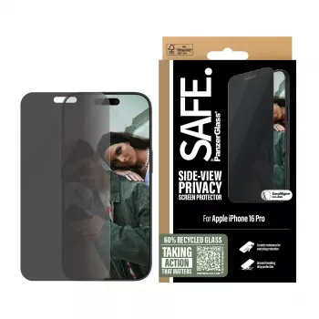 PanzerGlass SAFE. by ® μεμβράνη προστασίας απορρήτου iPhone 16 Pro | Ultra-Wide Fit