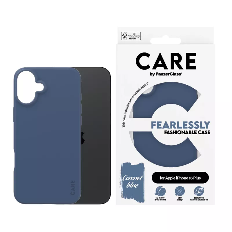 Θήκη PanzerGlass CARE by μοντέρνα θήκη Blue iPhone 16 Plus