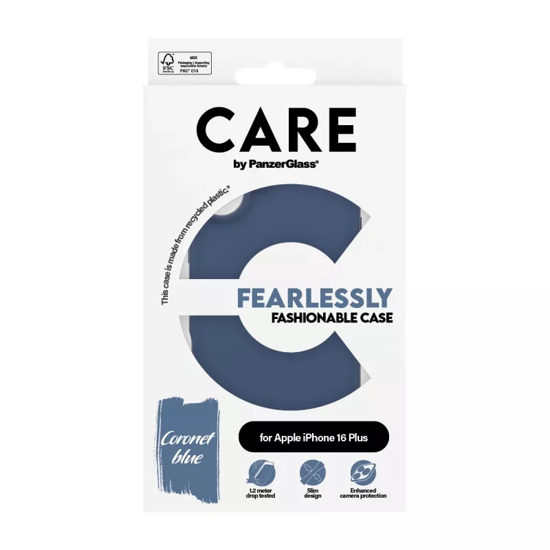 Θήκη PanzerGlass CARE by μοντέρνα θήκη Blue iPhone 16 Plus