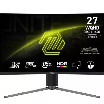 Οθόνη υπολογιστή MSI MAG 27CQ6PF 68,6 cm (27 ίντσες) 2560 x 1440 Pixel Wide Quad HD LCD μαύρη