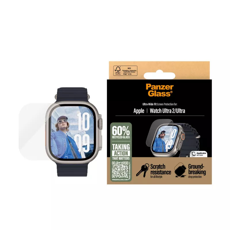 PanzerGlass ® Μεμβράνη προστασίας οθόνης Apple Watch Ultra 3 | Ultra 2 | Ultra | 49mm