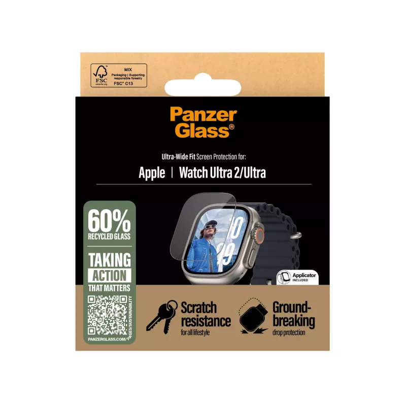 PanzerGlass ® Μεμβράνη προστασίας οθόνης Apple Watch Ultra 3 | Ultra 2 | Ultra | 49mm