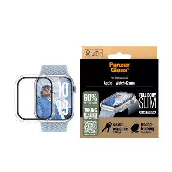 Θήκη PanzerGlass Screen Protector Snappie Full Body Slim Διάφανη Apple Watch 41mm '24