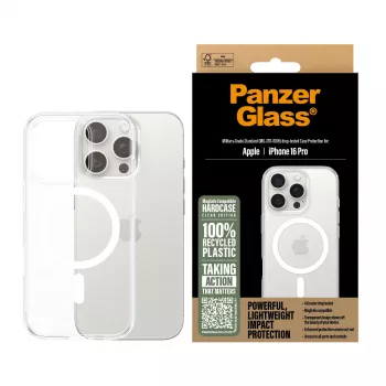 Θήκη PanzerGlass HardCase Διάφανη με Λευκό MagSafe iPhone 16 Pro