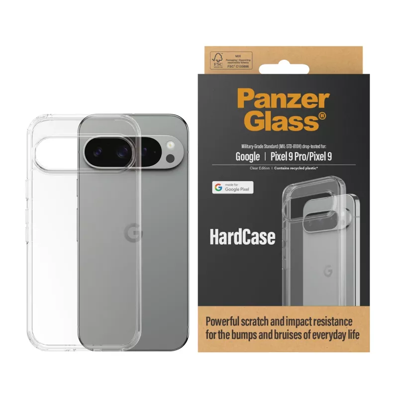 PanzerGlass HardCase 1267 θήκη για Google Pixel 9 / 9 Pro, διάφανη