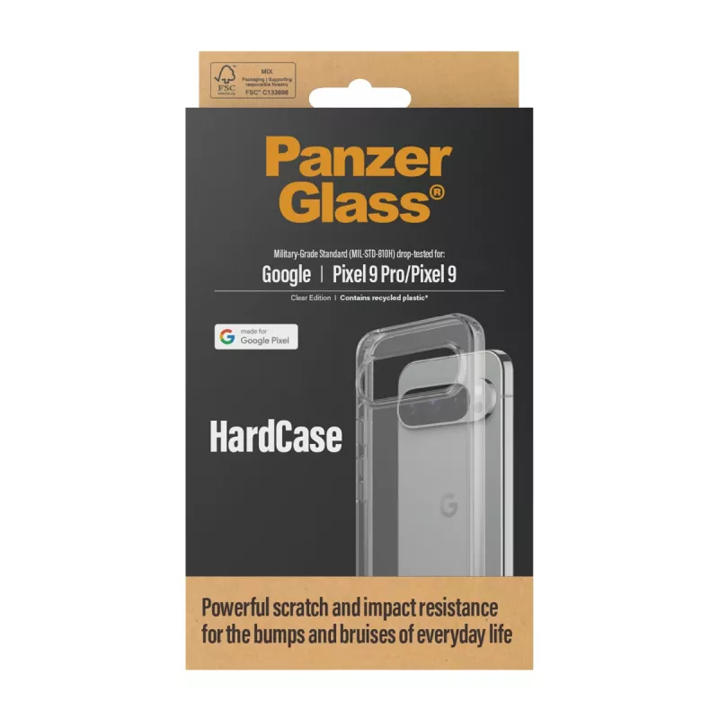PanzerGlass HardCase 1267 θήκη για Google Pixel 9 / 9 Pro, διάφανη