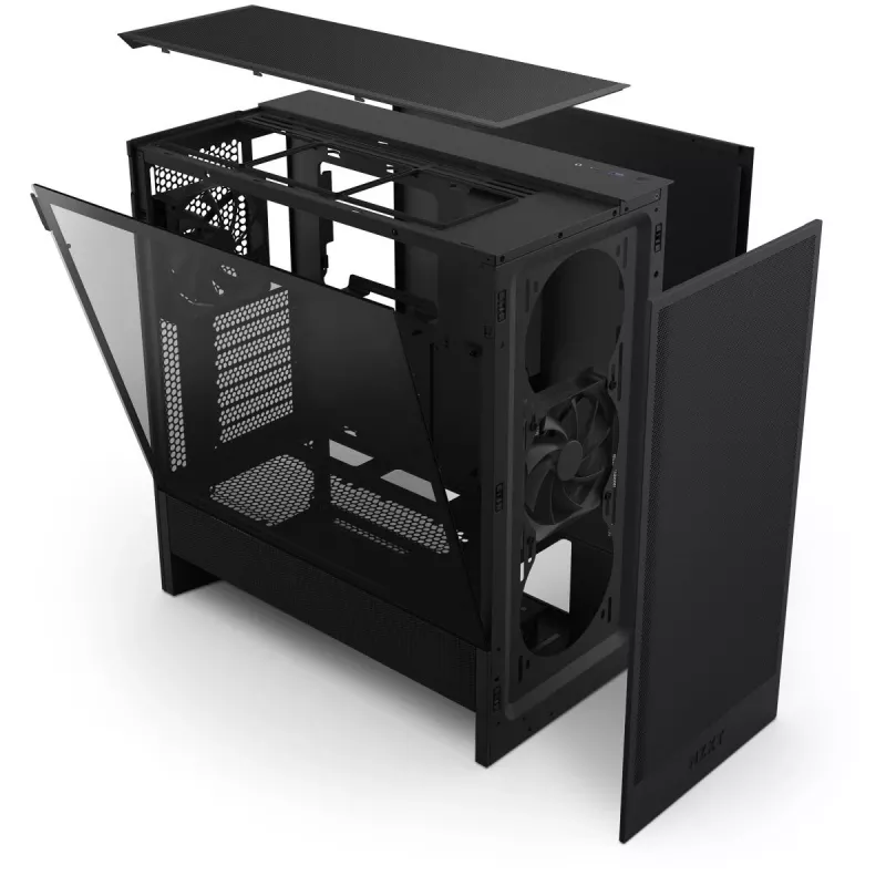 NZXT H5 Flow (2024) Mid Tower ATX Κουτί, Μαύρο