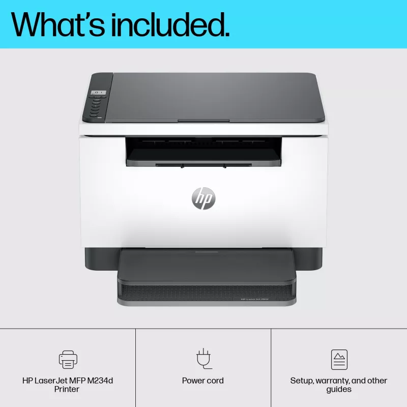 Πολυμηχάνημα HP LaserJet MFP M234d — Mono-Laser, 29 ppm, διπλή εκτύπωση, Ethernet, A4