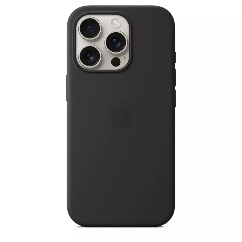 Apple θήκη σιλικόνης με MagSafe iPhone 16 Pro μαύρο