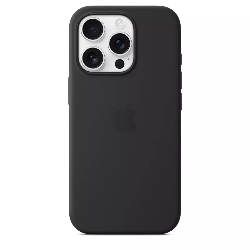 Apple θήκη σιλικόνης με MagSafe iPhone 16 Pro μαύρο