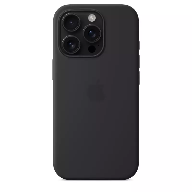 Apple θήκη σιλικόνης με MagSafe iPhone 16 Pro μαύρο