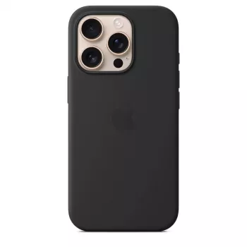 Apple θήκη σιλικόνης με MagSafe iPhone 16 Pro μαύρο