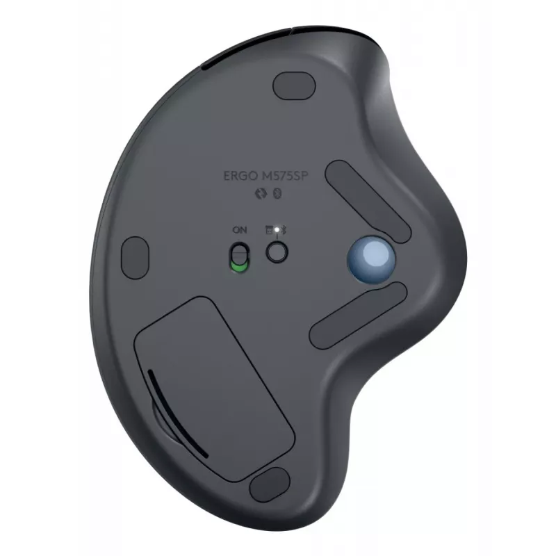 LOGITECH Ergo M575s Wireless Trackball - Graphite+μπλε μπάλα