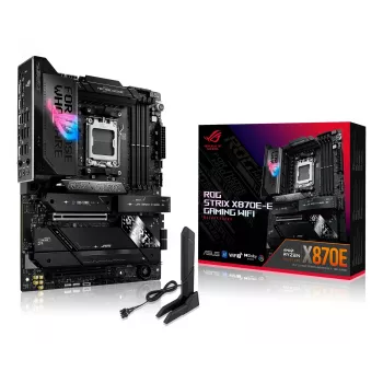 Μητρική ASUS ROG STRIX X870E-E GAMING WIFI ATX, AMD X870E, Socket AM5, DDR5, 4 DIMM, Wi‑Fi 7, Bluetooth 5.4, 5Gb LAN