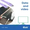 Καλώδιο USB-C CLUB3D CAC-3004 2m Μωβ