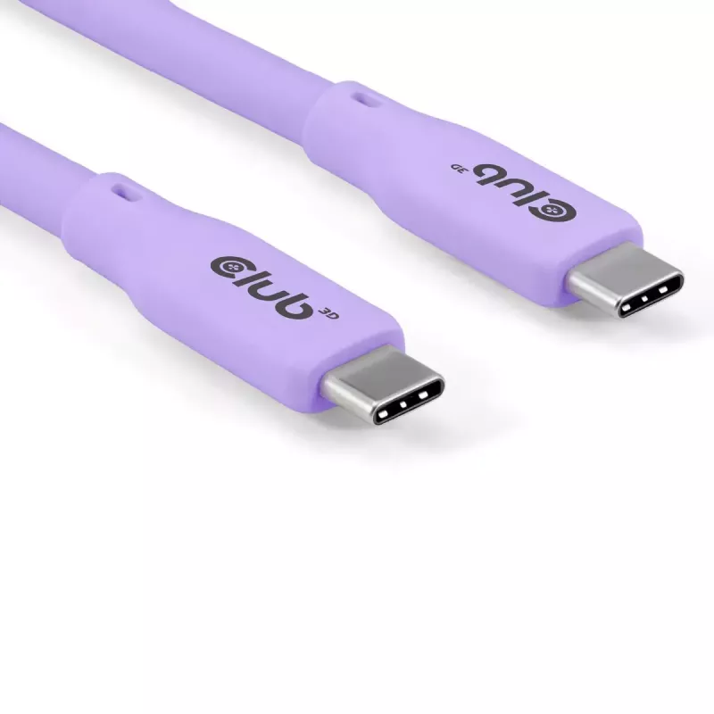 Καλώδιο USB-C CLUB3D CAC-3004 2m Μωβ