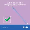 Καλώδιο USB-C CLUB3D CAC-3004 2m Μωβ
