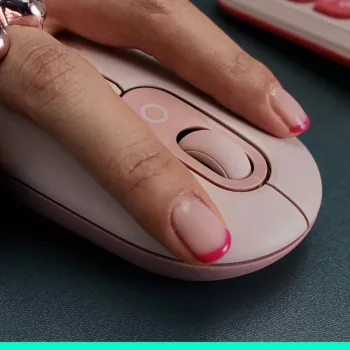 LOGITECH Pop Mouse - Προσαρμόσιμα Emojis - Ασύρματο - Rose