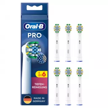 Oral-B Deep Cleaning Ανταλλακτικές Κεφαλές Οδοντόβουρτσας, 6 τεμ., λευκές