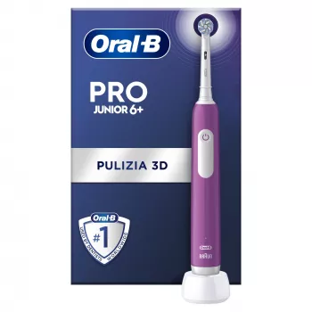 Oral-B Junior Ηλεκτρική Οδοντόβουρτσα Παιδική Περιστρεφόμενη Οδοντόβουρτσα Μωβ