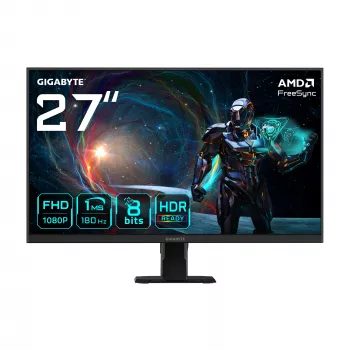 GIGABYTE GS27FA 27 ίντσες FHD Οθόνη Gaming – 1920 x 1080, 180 Hz, 1 ms, 300 cd/m², FreeSync, HDR, HDMI 2.0