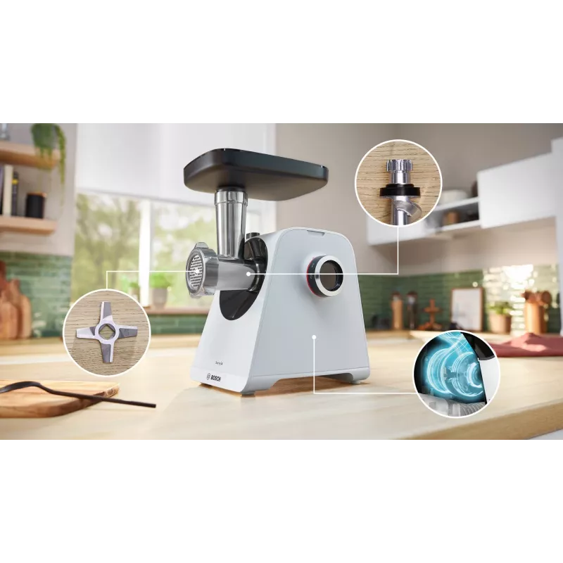 Bosch Serie 4 MultiPower MFWS420W κρεατομηχανή, λευκή