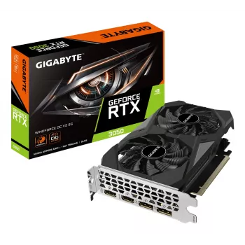 Κάρτα γραφικών GIGABYTE GeForce RTX 3050 — 6 GB GDDR6, 2304 CUDA-πυρήνες, PCIe 4.0, 14000 MHz μνήμη