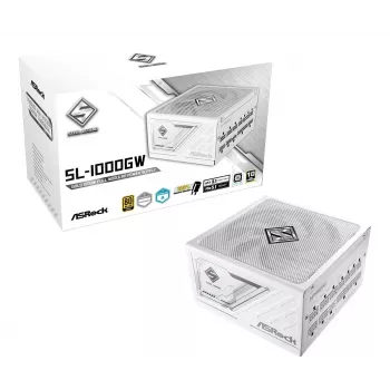 ASROCK Τροφοδοτικό Steel Legend Sl-1000gw 1000w 80+ Gold Λευκό ATX