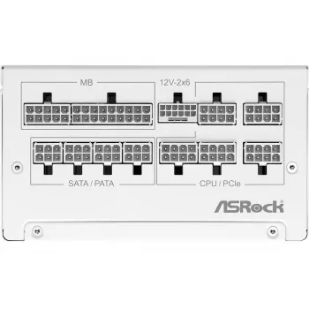 ASROCK Τροφοδοτικό Steel Legend Sl-1000gw 1000w 80+ Gold Λευκό ATX