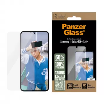 PanzerGlass® Μεμβράνη προστασίας οθόνης για Samsung Galaxy S25+ | S24+ | Ultra-Wide Fit