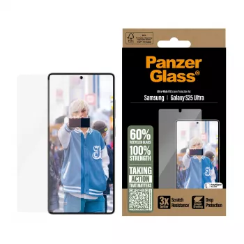 PanzerGlass ® Μεμβράνη προστασίας οθόνης Samsung Galaxy S25 Ultra | Ultra-Wide Fit