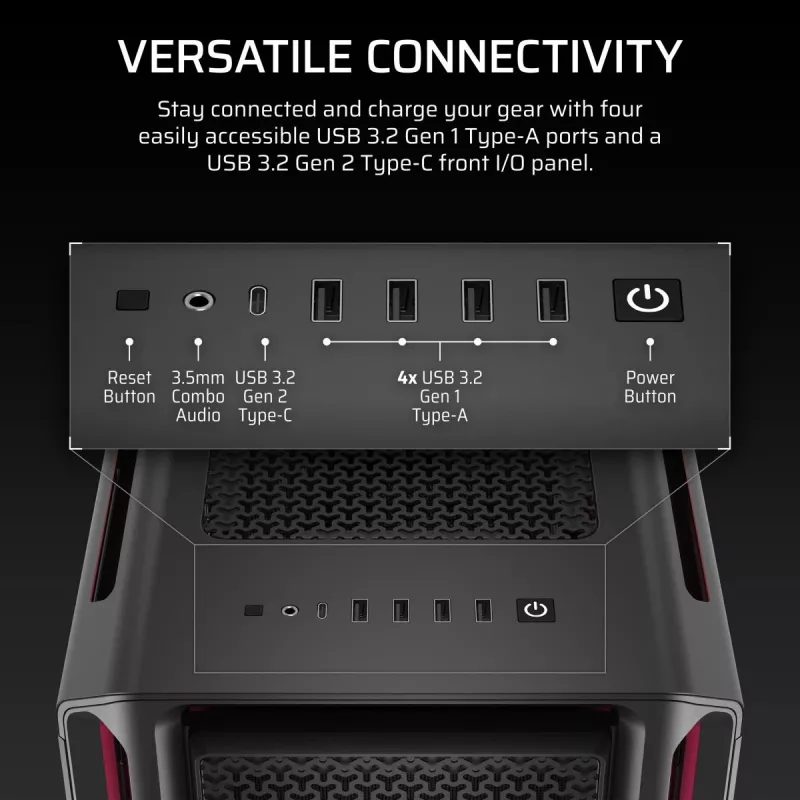 CORSAIR Κουτί PC - Icue Link 5000t Lx RGB Mid-Tower High-Performance