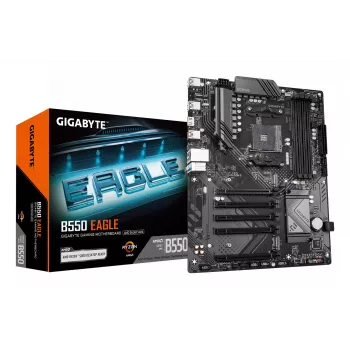 GIGABYTE B550 EAGLE Μητρική - AMD Ryzen 5000 G-Series CPUs, 10+3+1 Phases VRM, έως 3200 MHz DDR4, 1xPCIe 4.0 + 1xPCIe 3.0 M.2, 1GbE LAN, USB 3.2 Gen 2