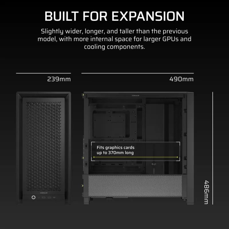 CORSAIR FRAME 4000D Κουτί Midi-Tower Μαύρο