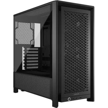 Κουτί PC CORSAIR FRAME 4000D RS Midi Tower — μαύρο, υποστήριξη EATX, σκληρυμένο γυαλί, USB-C, 3x120-mm ανεμιστήρες εμπρός